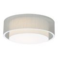 Afx Sanibel 16" LED Ceiling - White Finish Jute Shade SAF1614LAJUD-JT